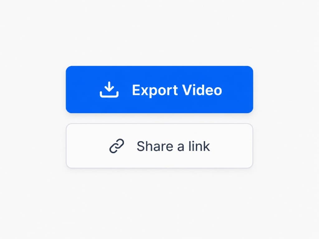 Exporting a finished video from Screenero as an MP4 or GIF